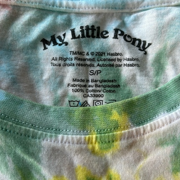 4/$20 My Little Pony Graphic Tie Dye 100% Cotton Tee Size Small New With Tags - Picture 6 of 12